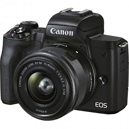 Câmera canon EOS M50 Mark II com EF-M 15-45mm F/3.5-6.3 Is Stm