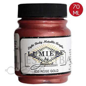 Tinta Para Caligrafia e Pintura - Várias Superfícies  - Lumiere - Rosê Ouro 533 - 70ml