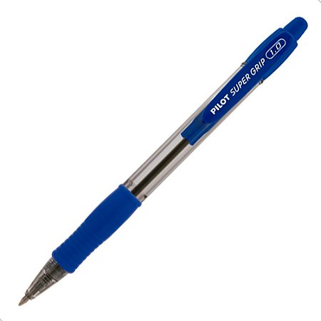 Caneta Esferográfica Pilot Super Grip Azul 1.0mm