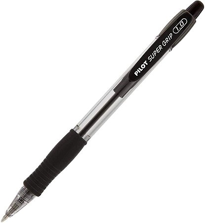 Caneta Esferográfica Pilot Super Grip Preta 1.0mm