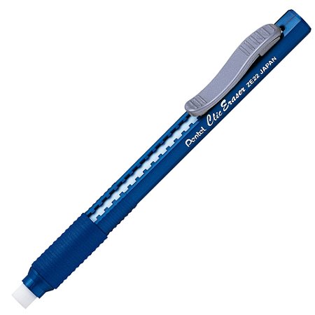 Caneta Borracha Retrátil Pentel Clic Eraser Azul Escuro