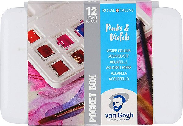 Aquarela Van Gogh Royal Talens - 12 Cores Pinks E Violets