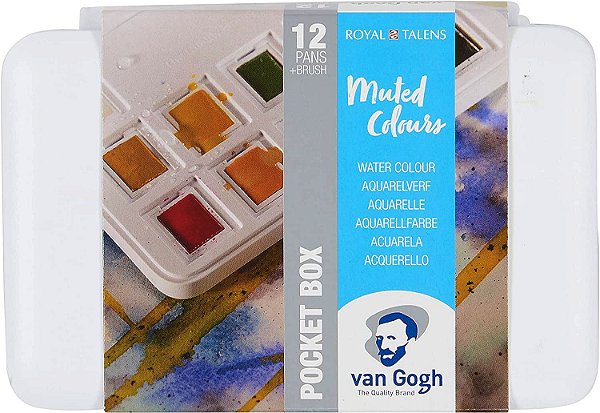 Aquarela Van Gogh Royal Talens - 12 Cores Muted Colours
