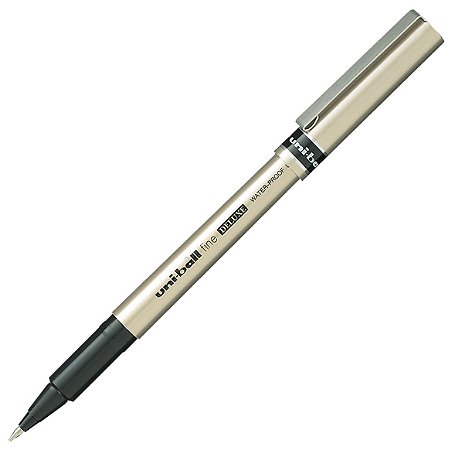 Caneta Rollerball Uni-ball Deluxe Fine 0.7mm Preta