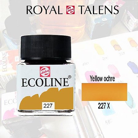 Aquarela Líquida Ecoline  Amarelo Ocre 227 - 30ml