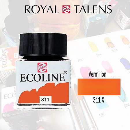 Aquarela Líquida Ecoline Vermelha 311 - 30ml