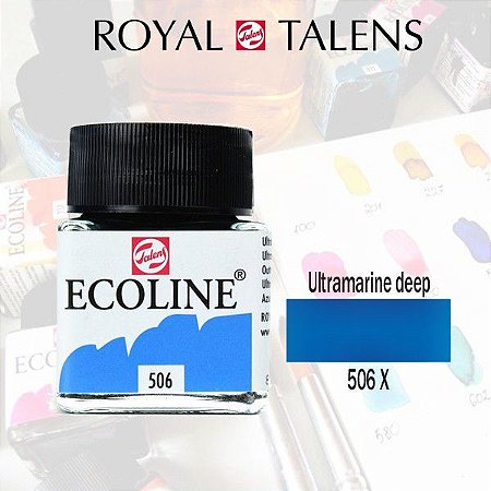 Aquarela Líquida Ecoline Ultramarinho Escuro 506 - 30ml