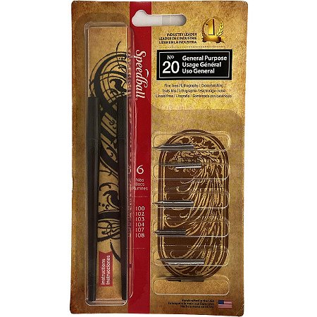 Kit Para Caligrafia Speedball Nº 20 General Purpose 2967