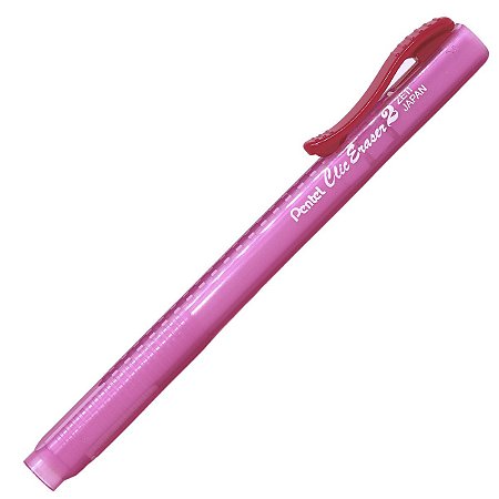 Caneta Borracha Retrátil Pentel Clic Eraser Rosa