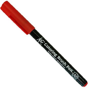 Caneta Pincel Koi Coloring Brush Pen Sakura - Escarlate XBR#18