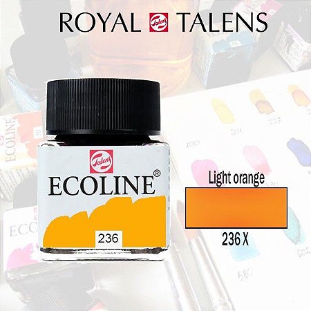 Aquarela Líquida Ecoline Laranja Claro 236 - 30ml