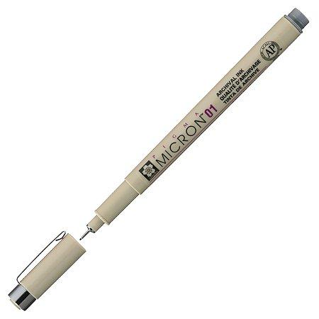 Caneta Nanquim Sakura Pigma Micron 01 Cinza
