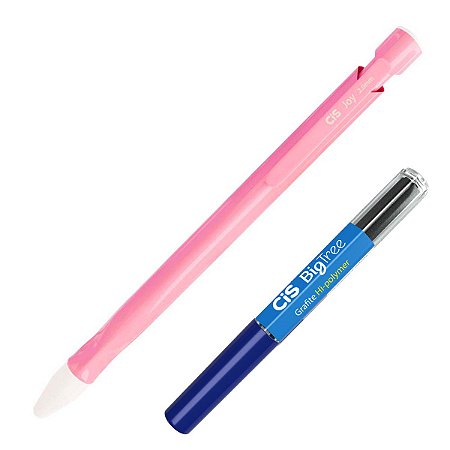 Kit Lapiseira Cis Joy Rosa 2.0mm + Grafite 2B