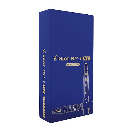 Caneta Esferográfica Pilot BP-1 RT Azul 1.0mm 12 Unidades