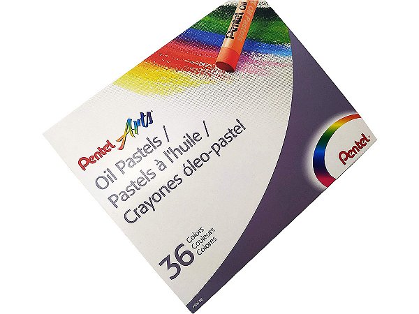 Giz Pastel Oleoso Pentel Arts 36 Cores