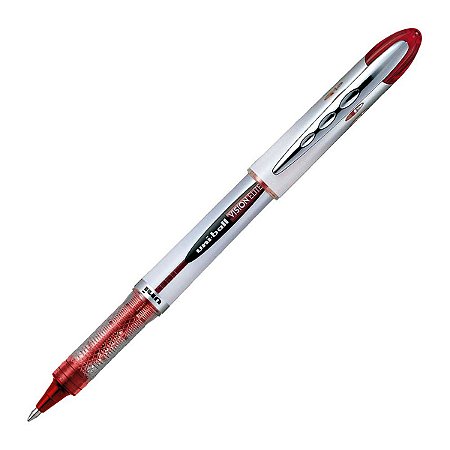 Caneta Rollerball Uni Vision Elite Fine Vermelha 0.8mm