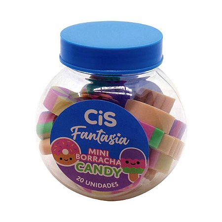 Borracha Cis Fantasia Candy Mini Pote C/20 Docinhos