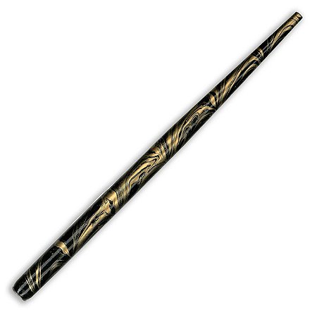 Cabo Reto Para Caligrafia Preto e Dourado Marmorizado Manuscript
