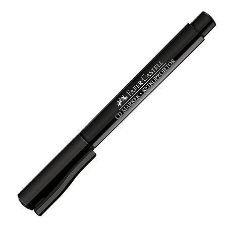 Caneta Marcador Retroprojetor Faber-Castell Preta 1.0mm