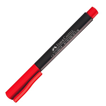 Caneta Marcador Retroprojetor Faber-Castell Vermelha 1.0mm