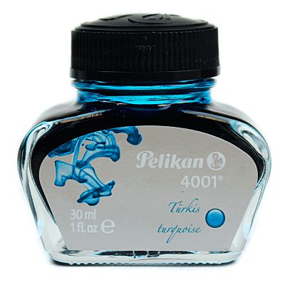 Tinta Para Caneta Tinteiro Pelikan 4001 Azul Turquesa 30ml