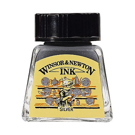 Tinta Para Desenho Winsor & Newton 14ml Silver