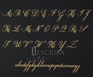 Manuscrito - Alfabeto Copperplate - A01