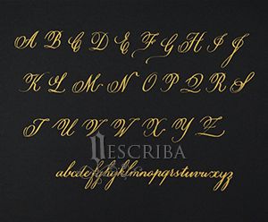 Manuscrito - Alfabeto Copperplate - A02