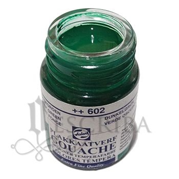 Tinta Guache Para Caligrafia - Talens Verde Escuro 602 - 16ml