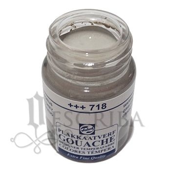 Tinta Guache Para Caligrafia - Talens Cinza Escuro 718 - 16ml