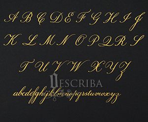 Manuscrito - Alfabeto Copperplate - A06