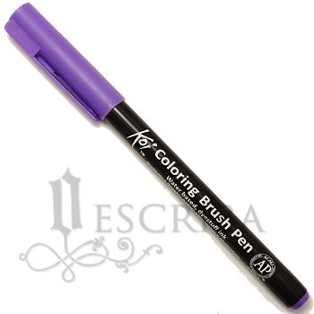 Caneta Pincel Koi Coloring Brush Pen Sakura - Roxo Claro XBR#224