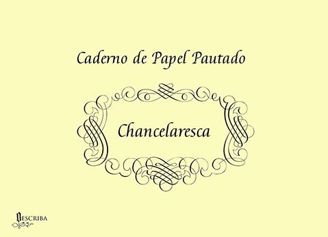 Caderno Pautado Para Caligrafia Chancelaresca (Itálica) - 15 Folhas - A04