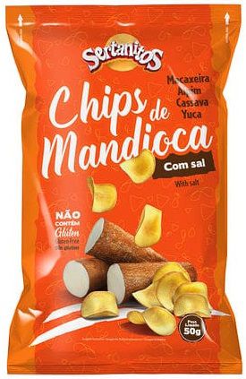 Sertanitos Chips de Mandioca com Sal 50g
