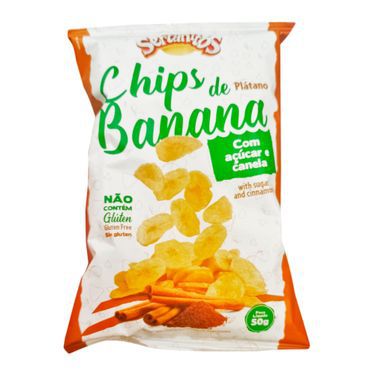 Sertanitos Chips de Banana com Açúcar e Canela 50g