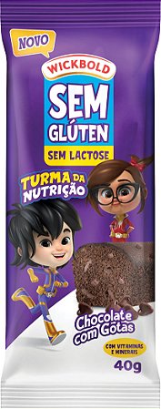 Mini Bolo Wickbold Sem Glúten Chocolate com Gotas 40g