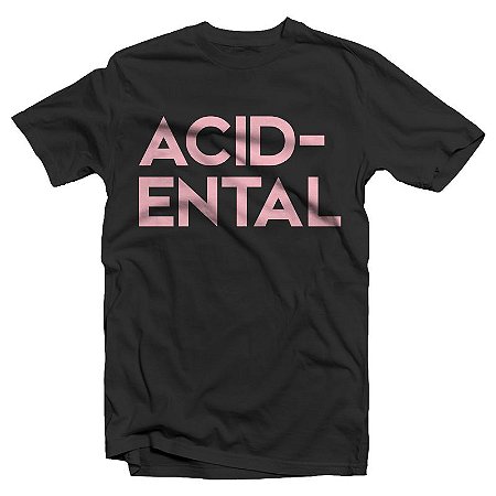 Acidental "Logo" Camiseta Preta