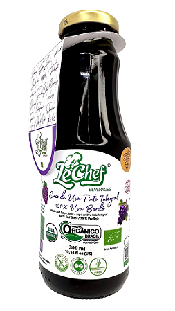 Suco de Uva Orgânico Integral - Le Chef - 300ml