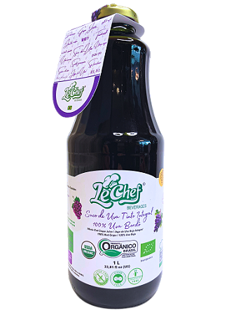 Suco de Uva Orgânico Integral - Le Chef - 1L