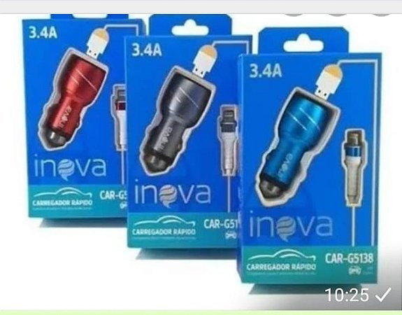 Carregador veicular v8 de alumínio