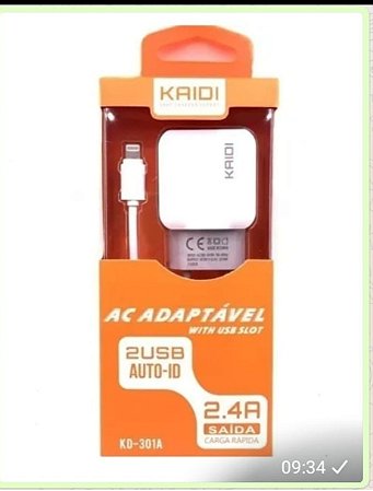 Carregador kaidi iPhone