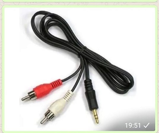 Cabo P2/RCA com 2 saídas