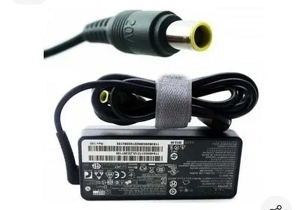 Fonte notebook Lenovo de pino 20V 3.25 amperes