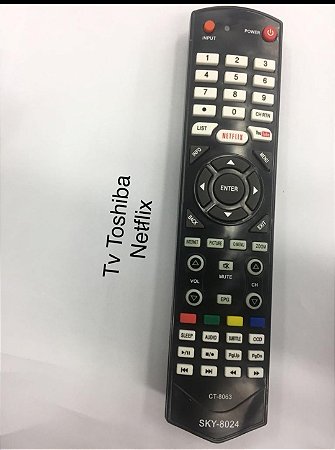 Controle Tv Toshiba Netflix