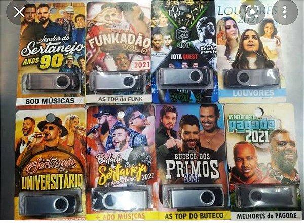 Pen drive gravado