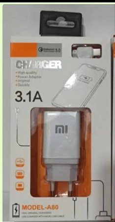 Carregador xiaomi turbo tipo C