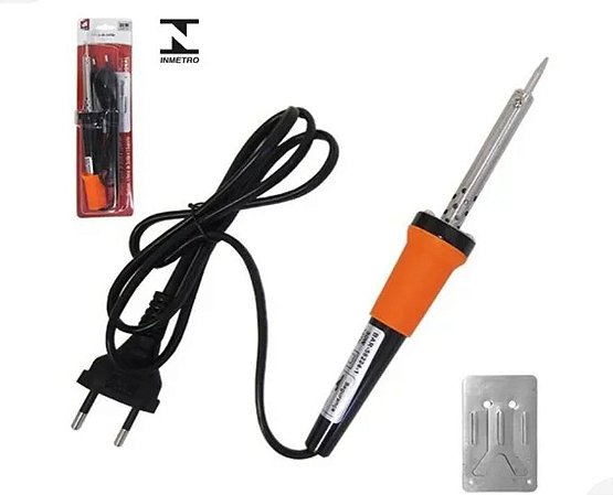 Ferro de solda com suporte