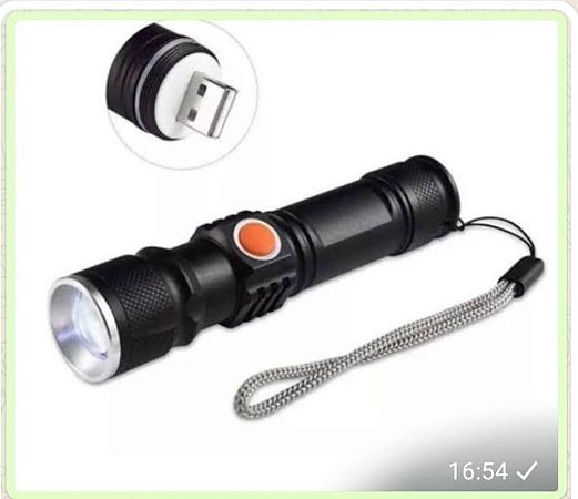 Mini lanterna tática Usb