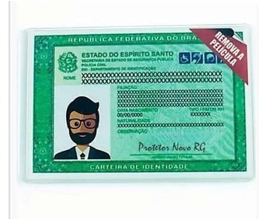 Capa de acrílico RG novo