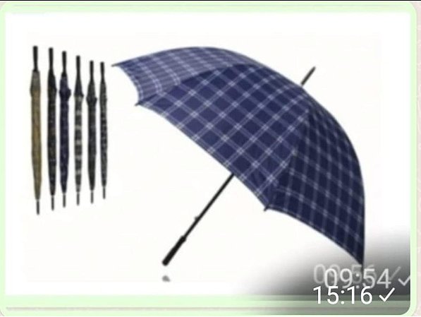 Guarda chuvas xadrez Cabo reto